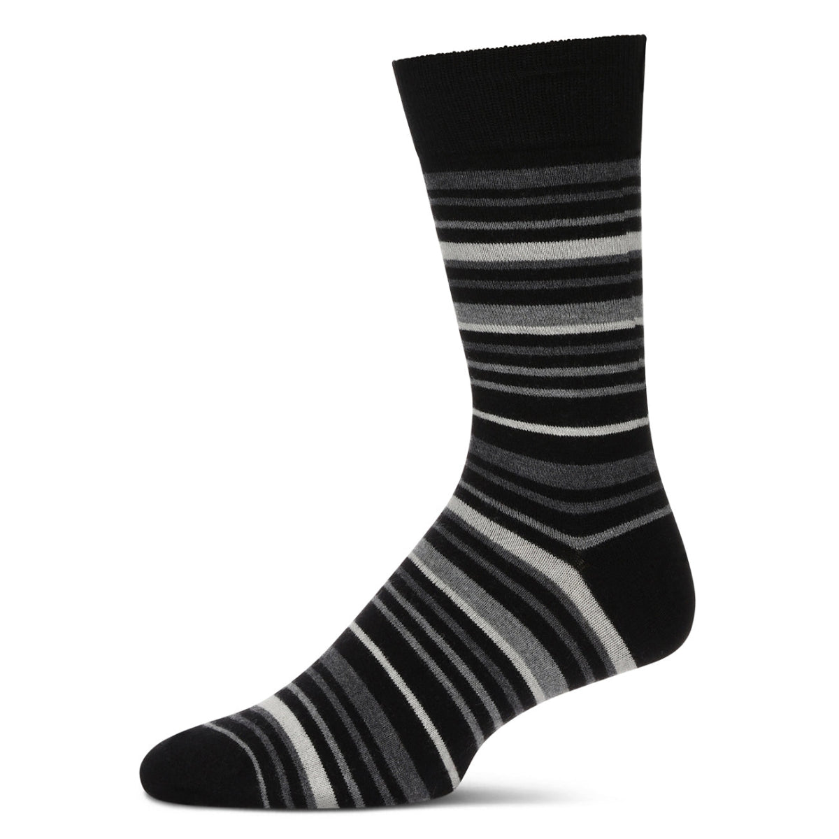 MeMoi Men's Slick Stripes Cashmere Crew Socks - Multiple Colors