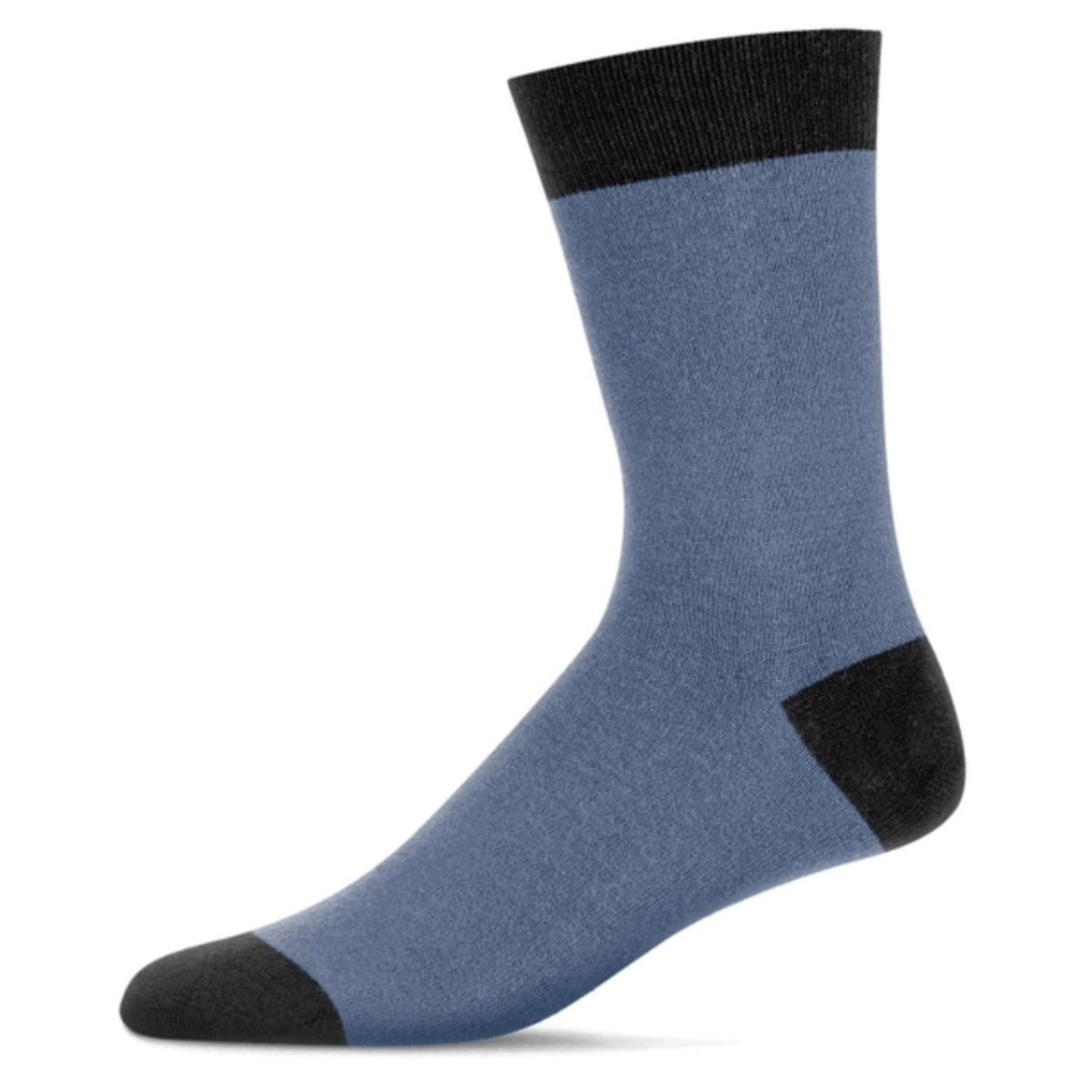 MeMoi Men's Fancy Heel Cashmere Blend Crew Socks - Multiple Colors