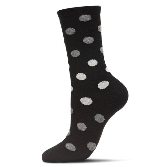 MeMoi Multi Dot Cashmere Crew Sock