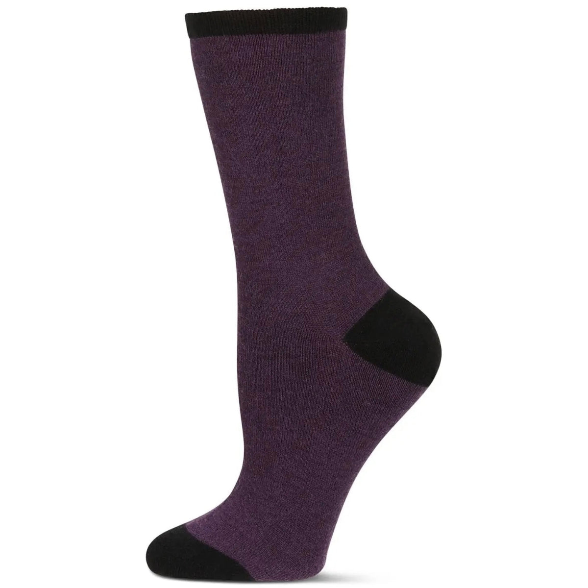 MeMoi Soft Tipped Cashmere Blend Crew Sock - Multiple Colors