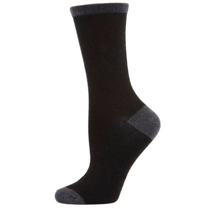 MeMoi Soft Tipped Cashmere Blend Crew Sock - Multiple Colors