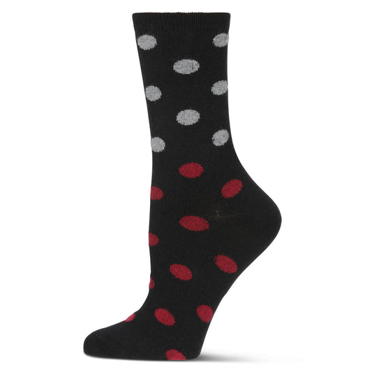 MeMoi Spotted Cashmere Crew Sock