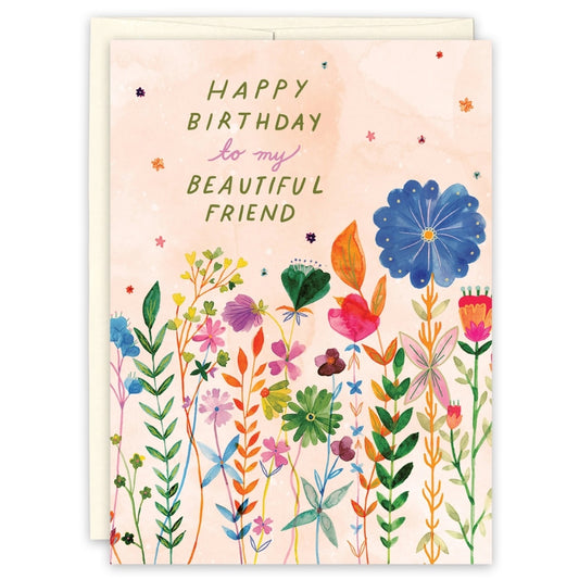 Beautiful Flower Birthday Card