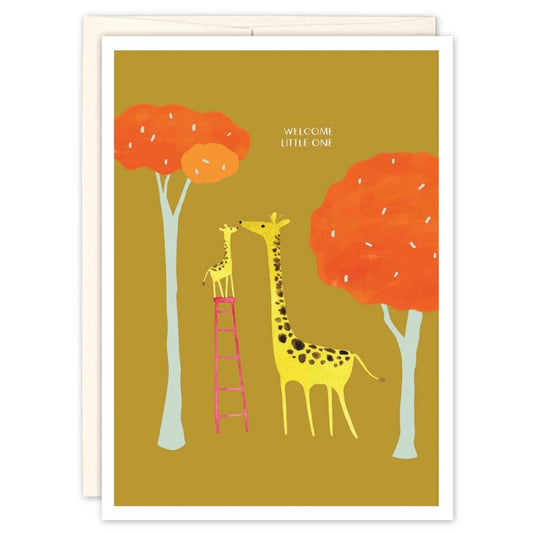 Giraffes New Baby Card