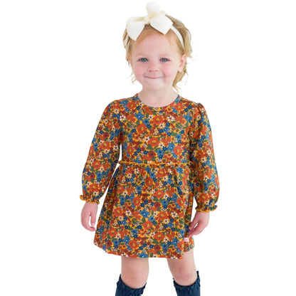 RuffleButts Golden Harvest Skirted Romper