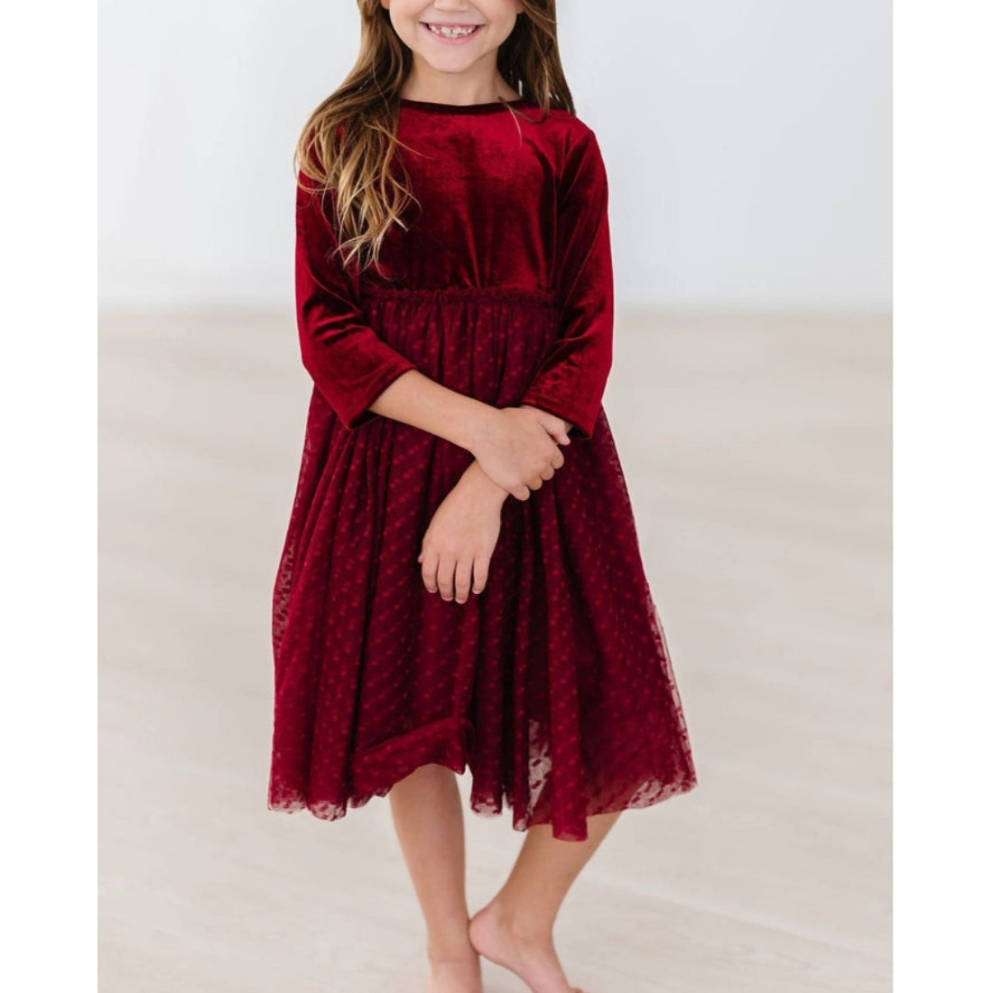 Mila & Rose Velvet Tutu Dress - Multiple Colors