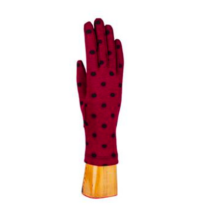 Santacana Cotton Knitted Polka Dot Gloves - Multiple Colors