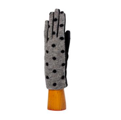 Santacana Knitted Wool Dot Gloves - Multiple Colors