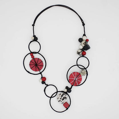 Sylca Hayden Disk Necklace - Multiple Colors