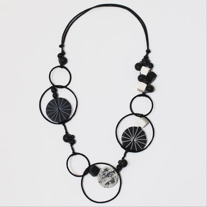 Sylca Hayden Disk Necklace - Multiple Colors