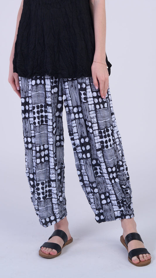 Shana Apparel European Crush Lantern Pant