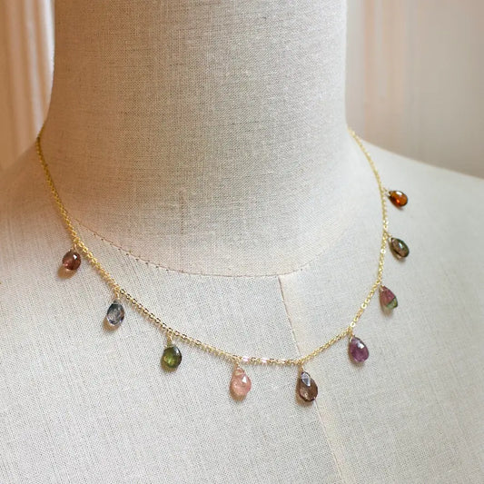 A.V. Max Stone Teardrop Necklace