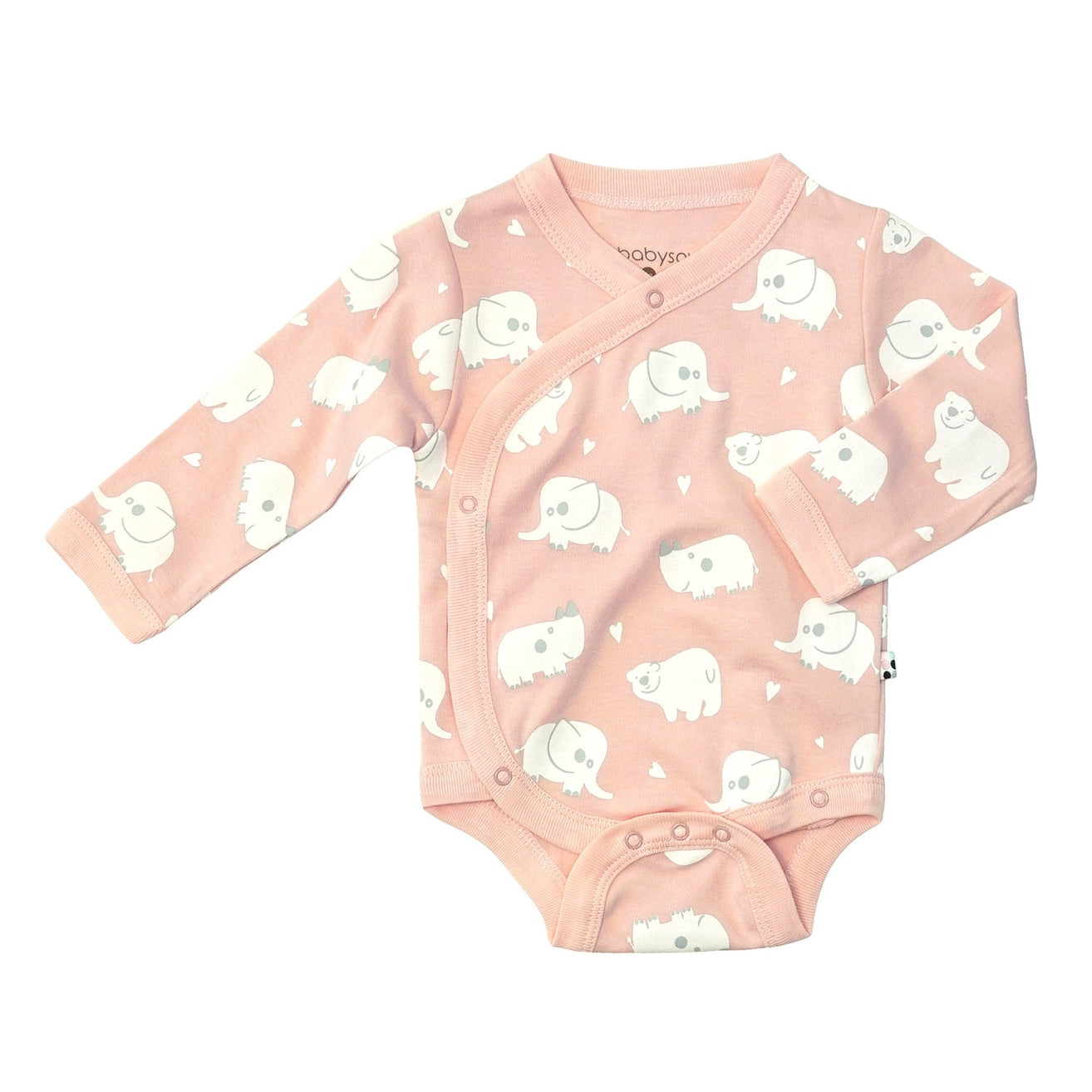 Babysoy Long Sleeve Kimono Bodysuit - Multiple Patterns