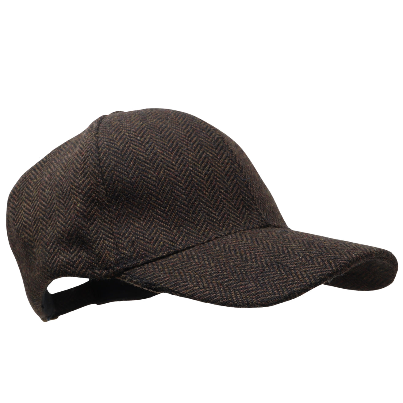 Alba Men's Herringbone Tweed Baseball Cap - Multiple Colors