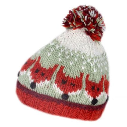 Pachamama Kid's Fox Bobble Beanie