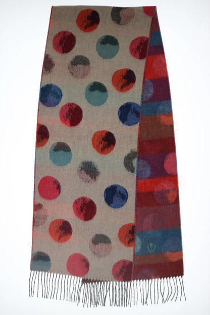 Fraas Watercolor Dot Scarf - Multiple Colors