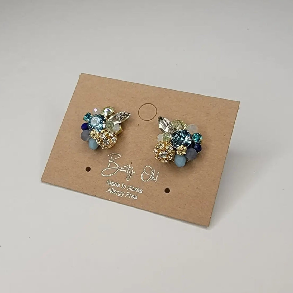 Betty Oh Cluster Post Earrings - Multiple Colors