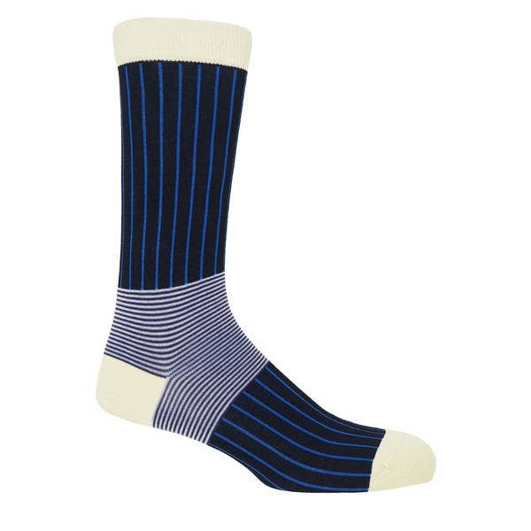 Peper Harow Men's Oxford Stripe Socks - Multiple Colors