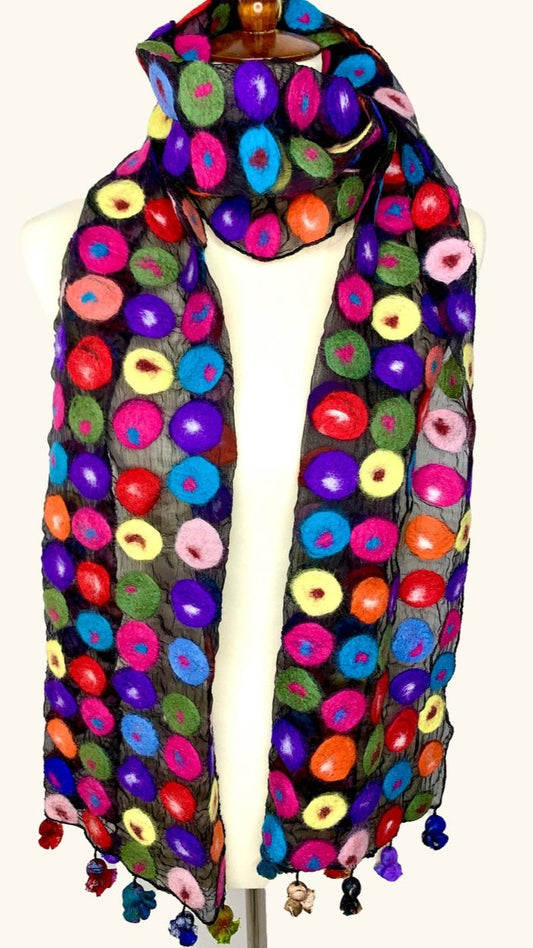 Pomegranate Moon Polka Dot Scarf