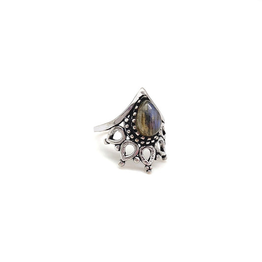 Anju Jewelry Tanvi Silver Ornate Ring