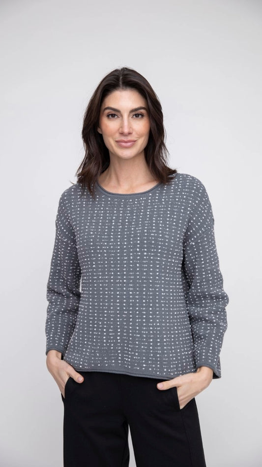 LIV By Habitat Textured Dot Swing Pullover - Multiple Colors