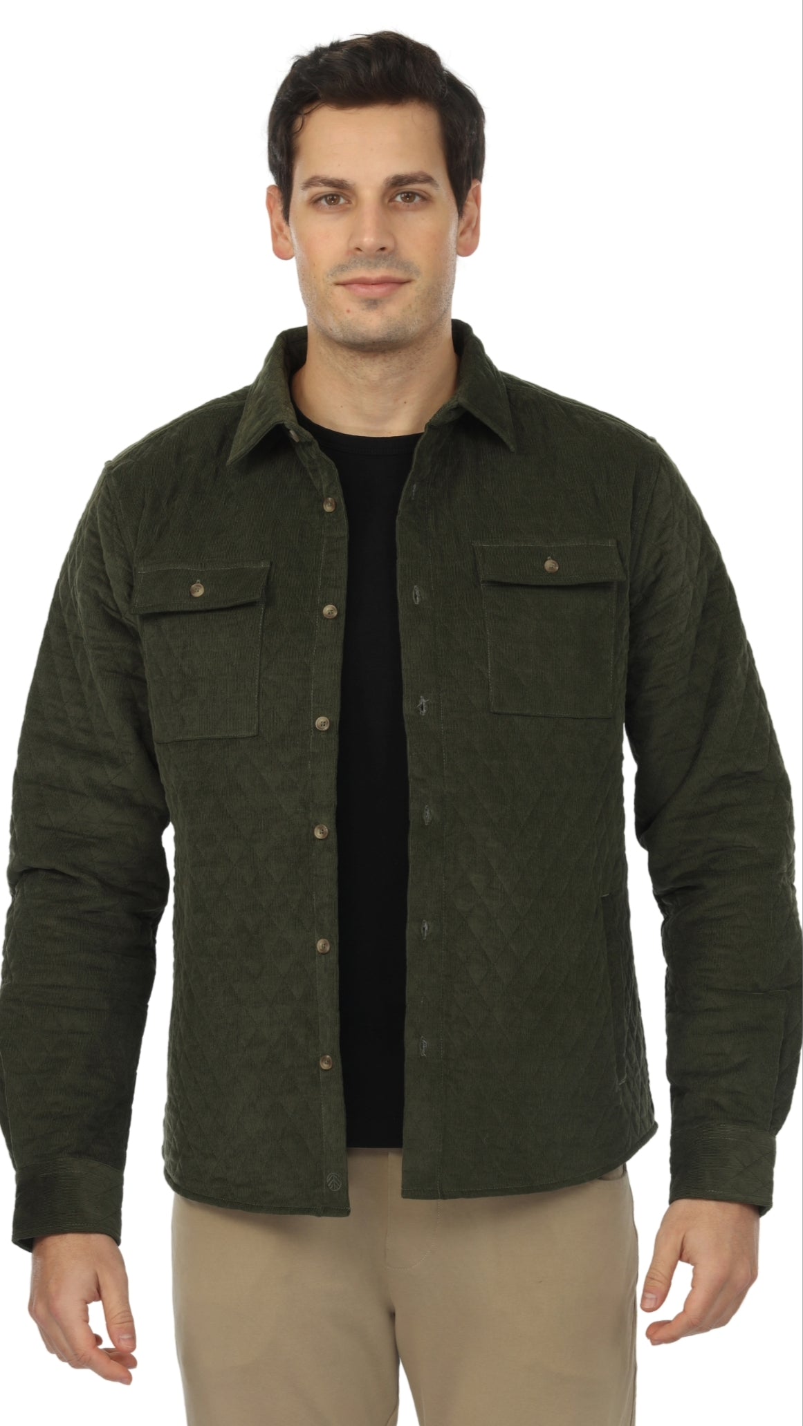 Vustra Quilted Long Sleeve Shirt Jacket