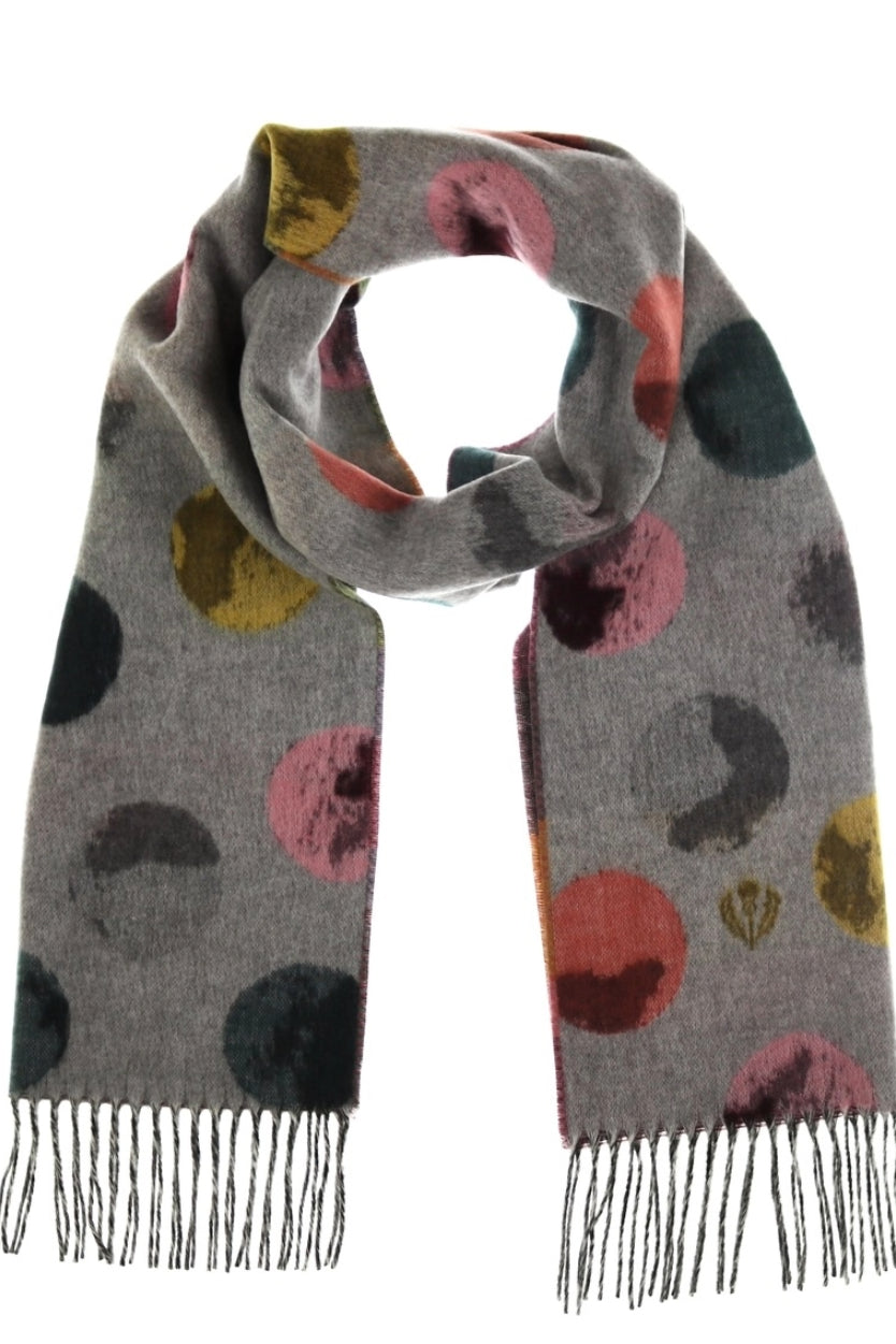 Fraas Watercolor Dot Scarf - Multiple Colors