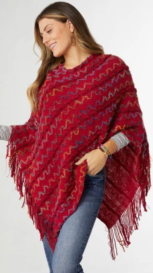 CoCo + Carmen Tillie Brushed Braided Poncho