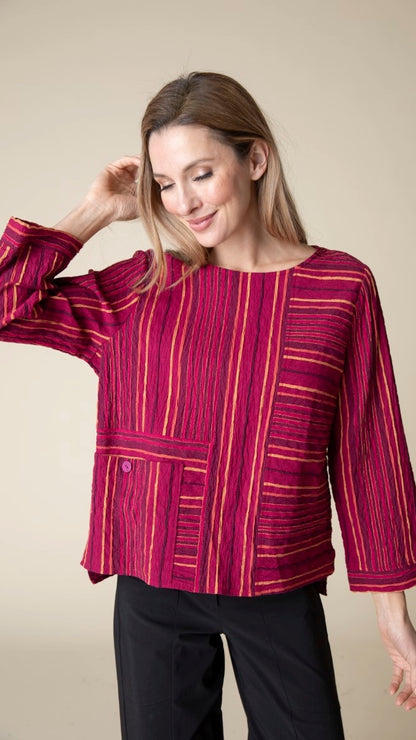 Habitat Change Your Stripes Pocket Pullover Top