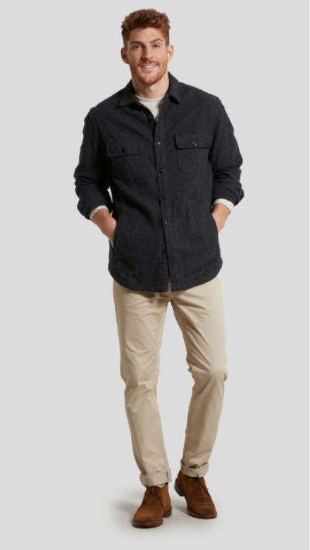 Grayers Flannel Twill Shirt Jacket