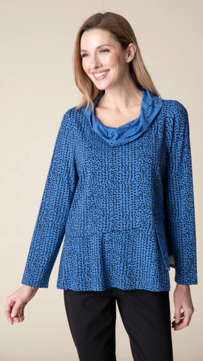 Habitat Core Travel Knit Mixed Cowl Top - Multiple Colors