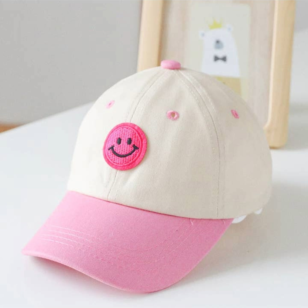 MyKids USA Smiley Embroidered Hat - Multiple Colors