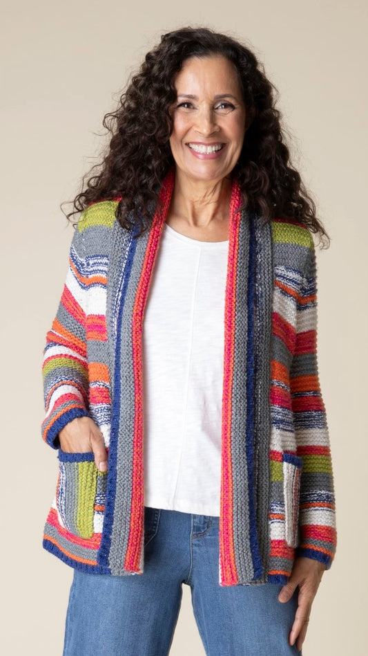 Habitat Rustic Multi Stripe Cardigan