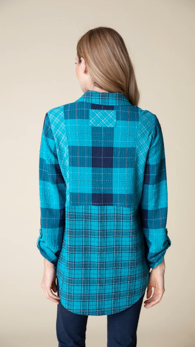 Habitat Girl Gone Plaid Boyfriend Tunic - Multiple Colors