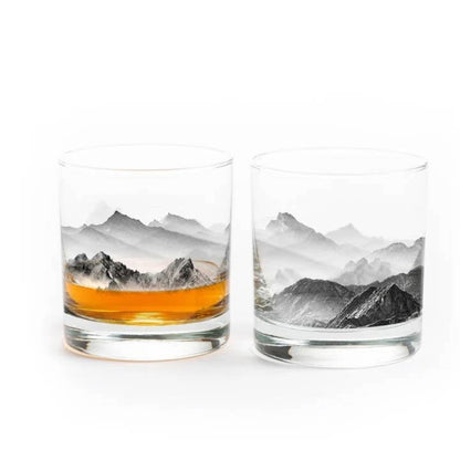 Black Lantern Whiskey Glass - Multiple Prints