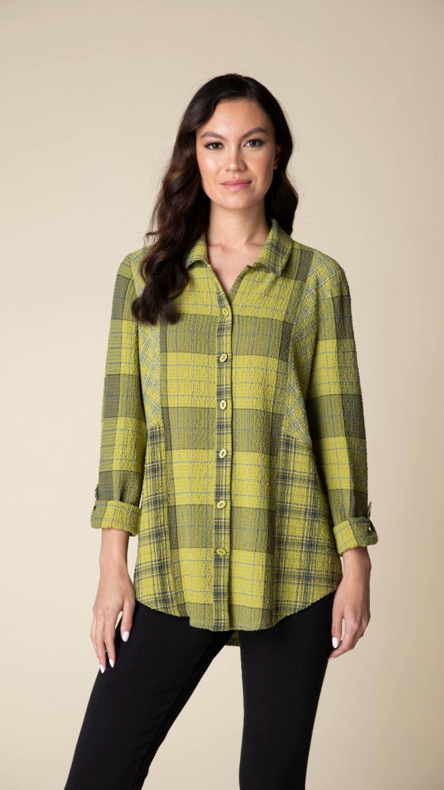 Habitat Girl Gone Plaid Boyfriend Tunic - Multiple Colors