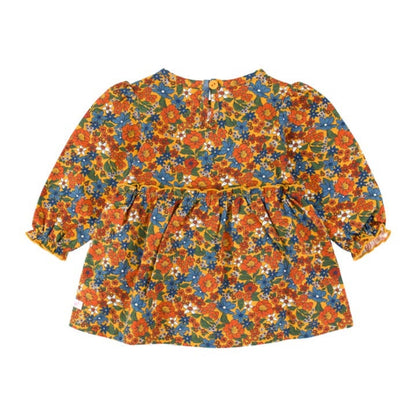 RuffleButts Golden Harvest Skirted Romper