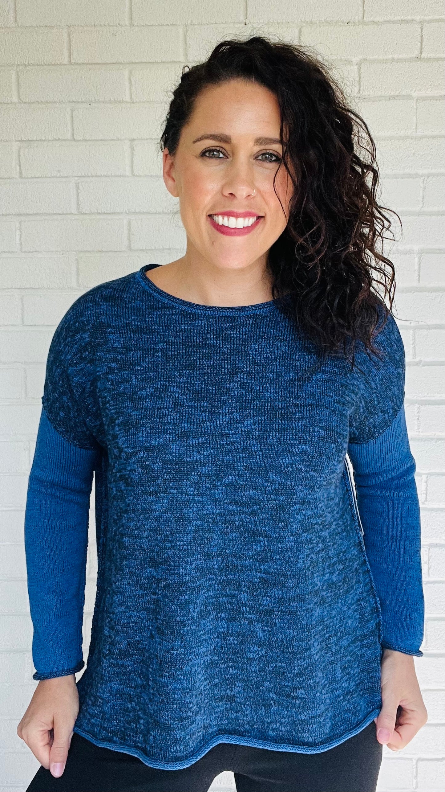 Habitat Salt & Pepper Mix Weekend Crew Top - Multiple Colors