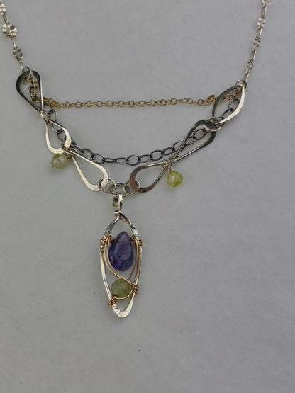 Art By Any Means Tanzanite Sprinkle Necklace