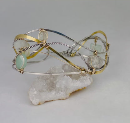 Art By Any Means Jade and Green Amethyst Bracelet