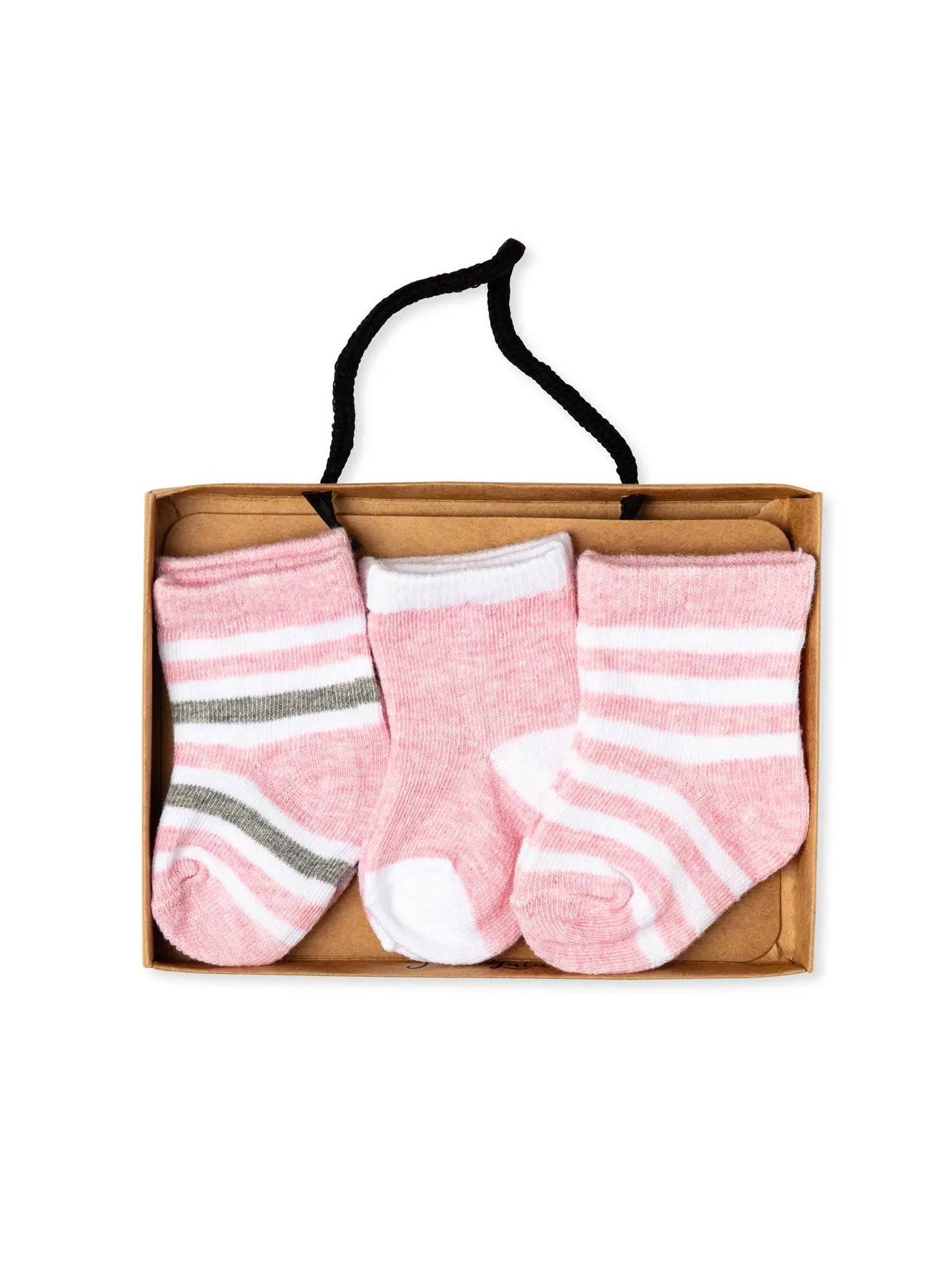 Rose Textiles 3 Pack Striped Socks - Multiple Colors