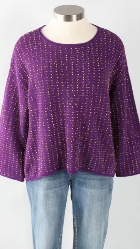 LIV By Habitat Textured Dot Swing Pullover - Multiple Colors