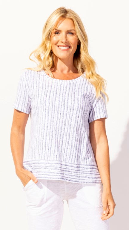 Escape Bali Stripe Boxy Tee - Multiple Colors