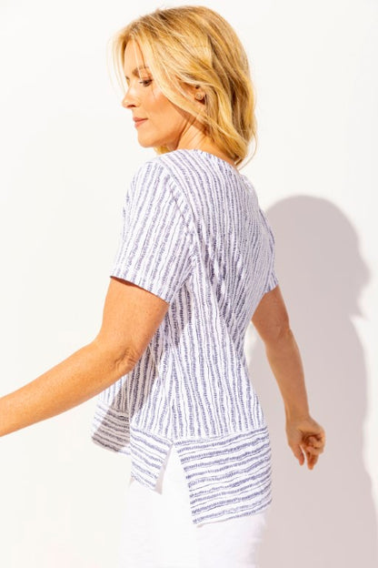 Escape Bali Stripe Boxy Tee - Multiple Colors