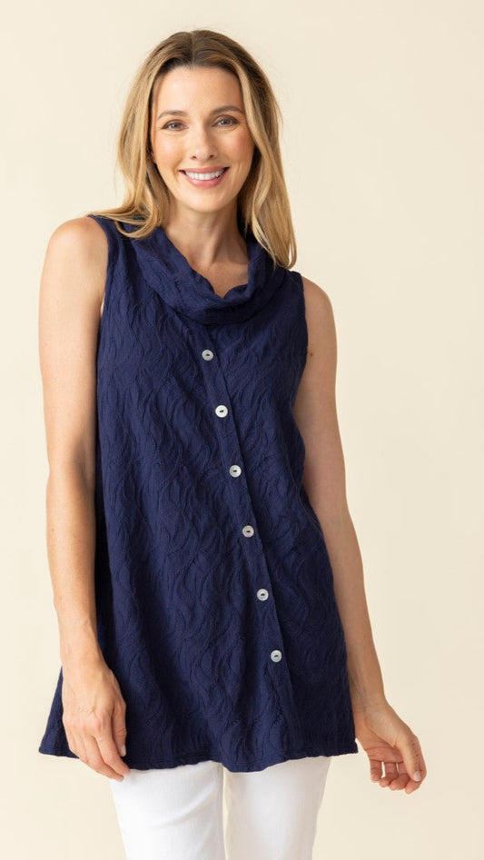 Habitat Cascade Cotton Angled Placket Tunic