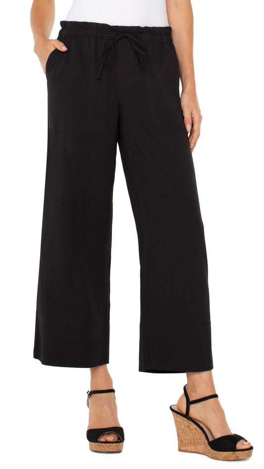 Liverpool Pull On Wide Leg Ankle Pant