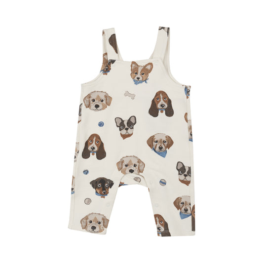 Angel Dear French Terry Vintage Puppy Overalls