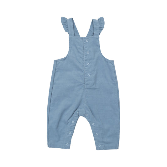 Angel Dear Corduroy Front Snap Ruffle Overall - Multiple Colors