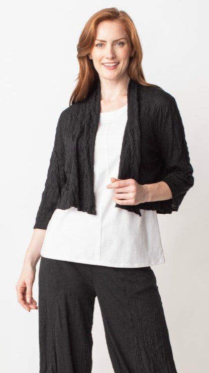 Olivia by Habitat Tissue Crinkle Cropped Jacket - Multiple Colors