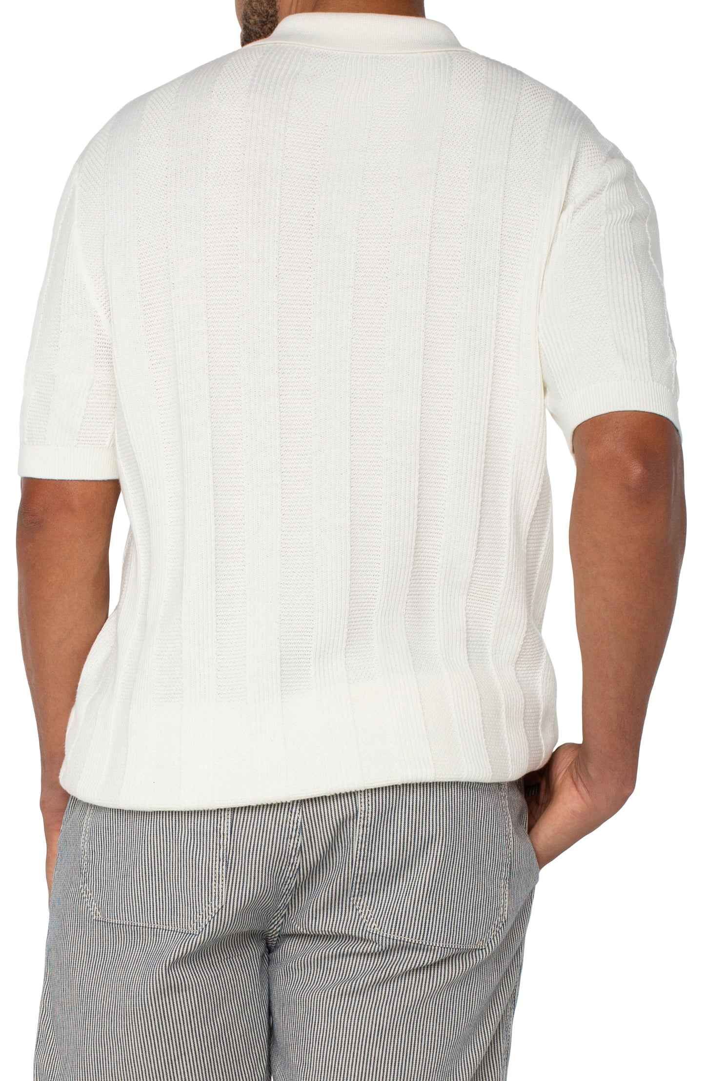 Liverpool Men's Short Sleeve Sweater Knit Polo - Multiple Colors